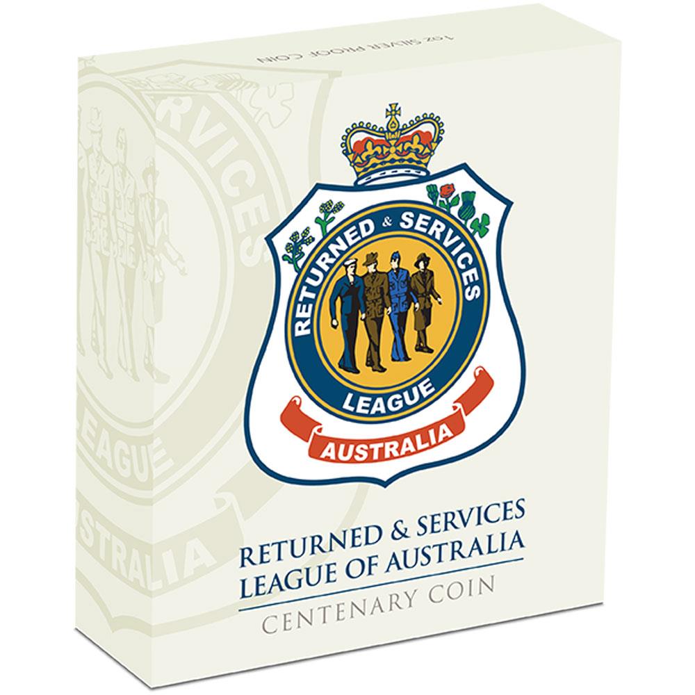 2016 $1 RSL Centenary 1oz Silver Coloured Proof Coin
