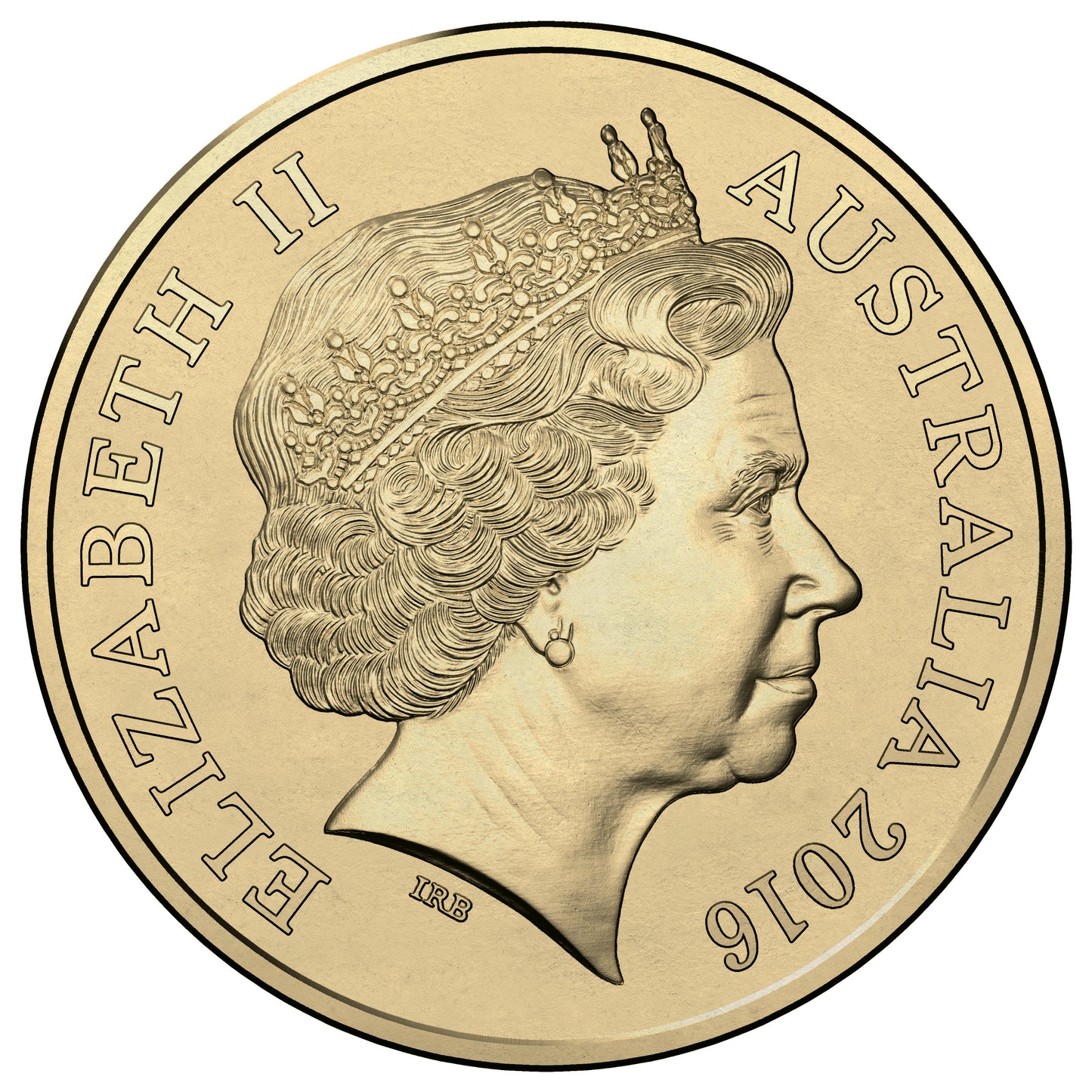 2016 $1 Australia's First Mints Growth From Gold 'S' Counterstamp Uncirculated Coin