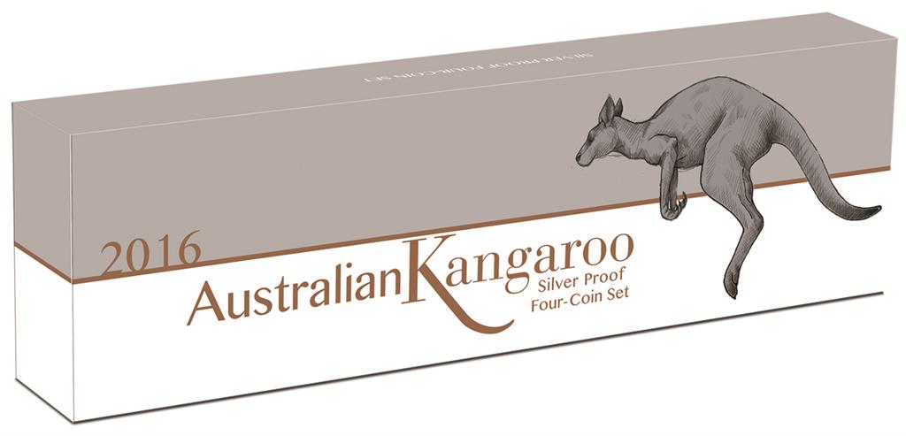 2016 Australian Kangaroo Silver 4 Coin Set