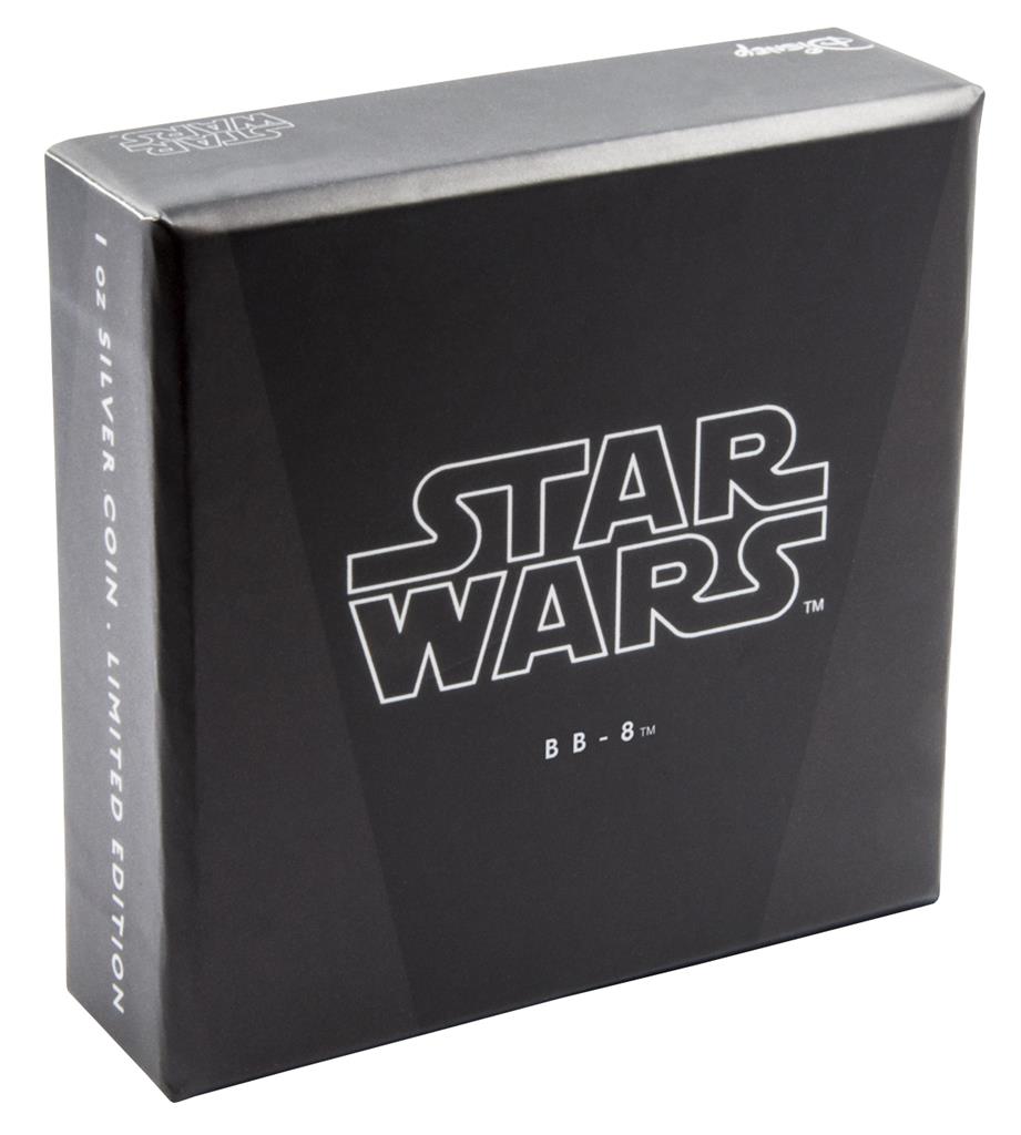 Niue 2016 $2 Star Wars BB8 1oz Silver Coloured Proof Coin