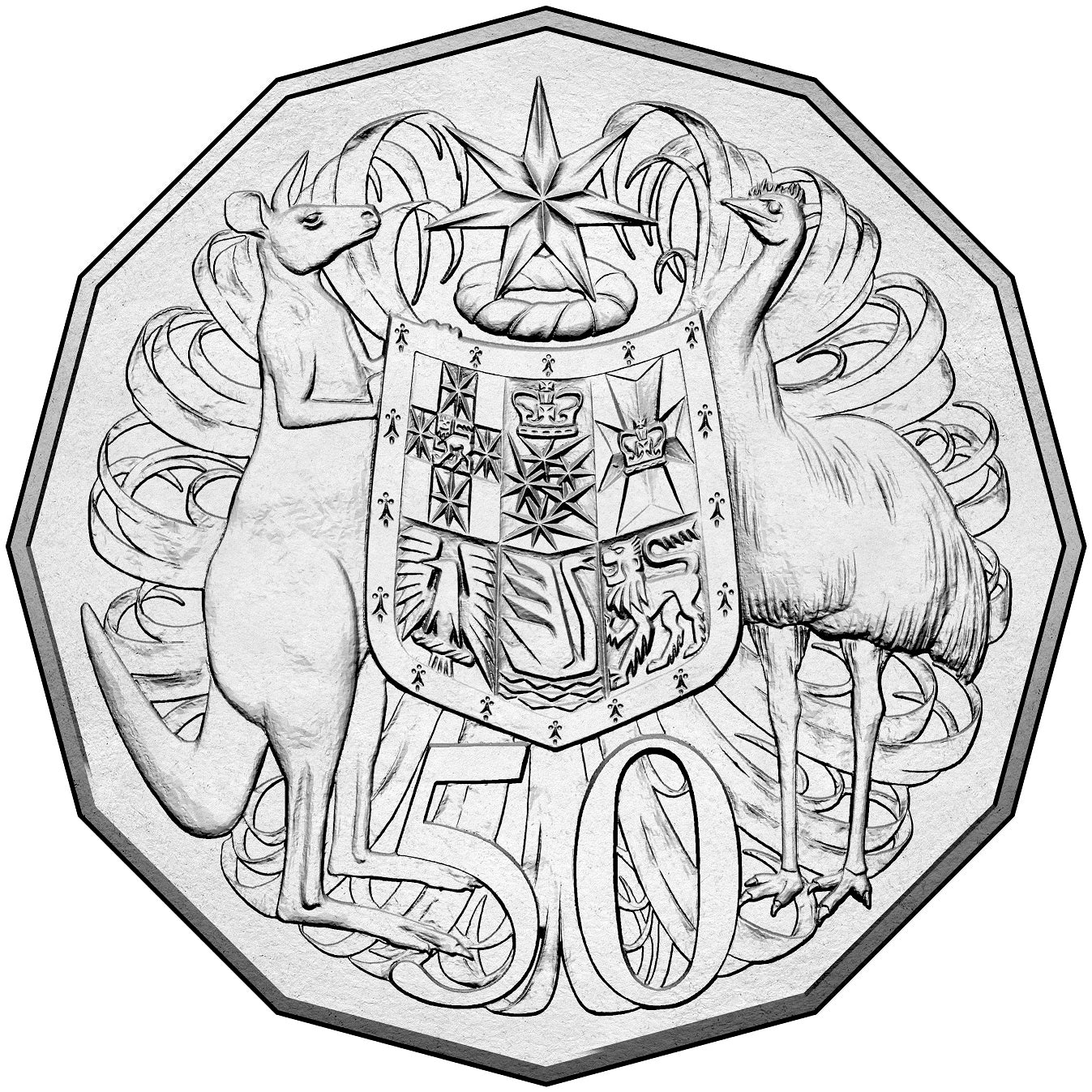 2016 50c Queen Elizabeth II 90th Birthday Rank-Broadley Portrait PNC