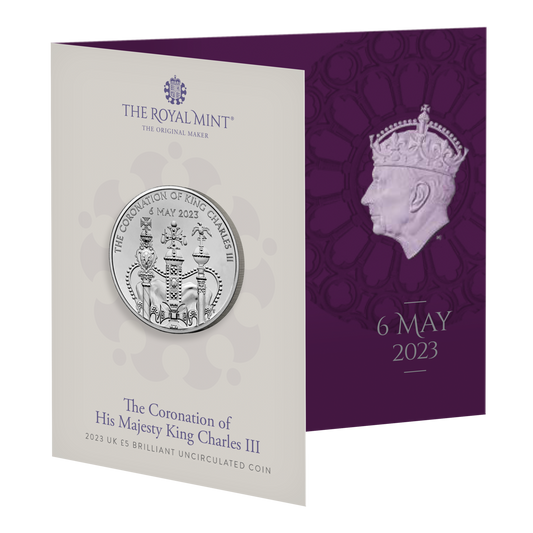 UK 2023 £5 The Coronation of His Majesty King Charles III Uncirculated Coin
