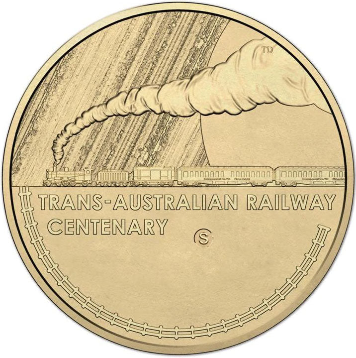 2017 $1 Centenary of The Trans-Australian Railway 'S' Counterstamp Uncirculated Coin