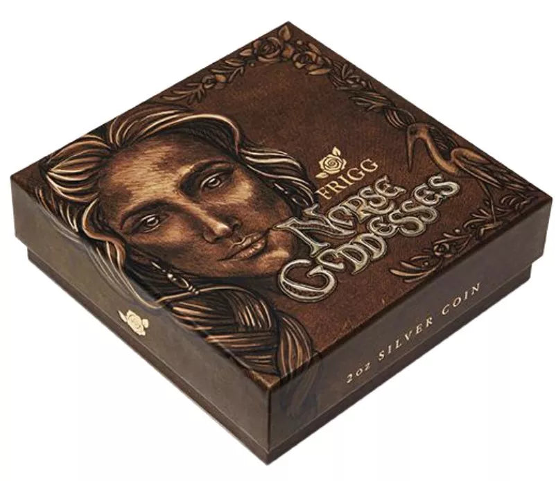 Tuvalu 2017 $2 Norse Goddesses Frigg 2oz Silver Antiqued Coin