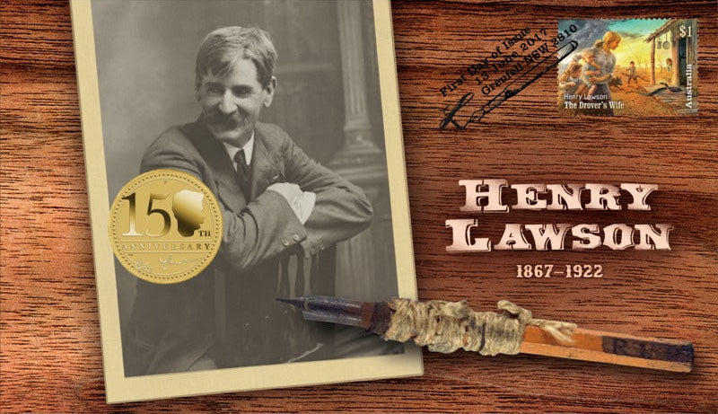 2017 $1 Henry Lawson 150th Anniversary PNC – Town Hall Coins