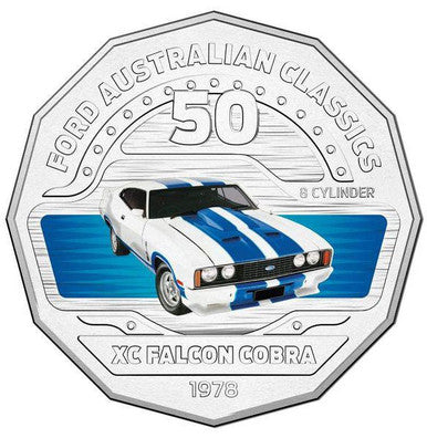 2017 50c ANDA Perth Ford Classics 1978 XC Falcon Cobra PNC
