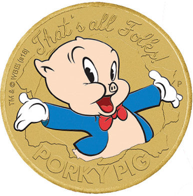 2019 $1 That's All Folks Porky Pig PNC