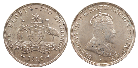 1910 Florin aUNC