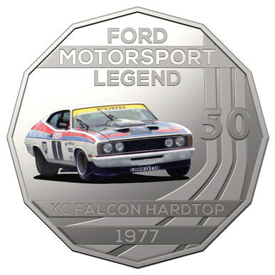 2018 50c ANDA Perth Ford Motorsport Legends 1977 XC Falcon Hardtop PNC