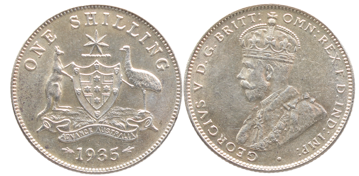 1935 Shilling UNC