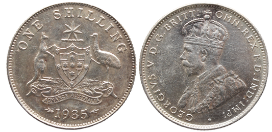 1935 Shilling gEF/aUNC