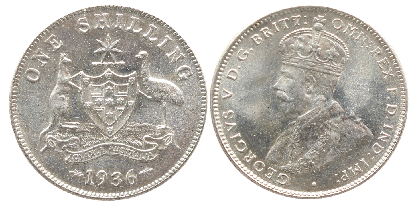 1936 Shilling Choice UNC