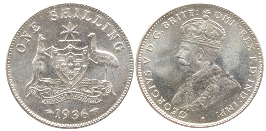 1936 Shilling Choice UNC