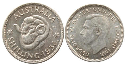1938 Shilling UNC