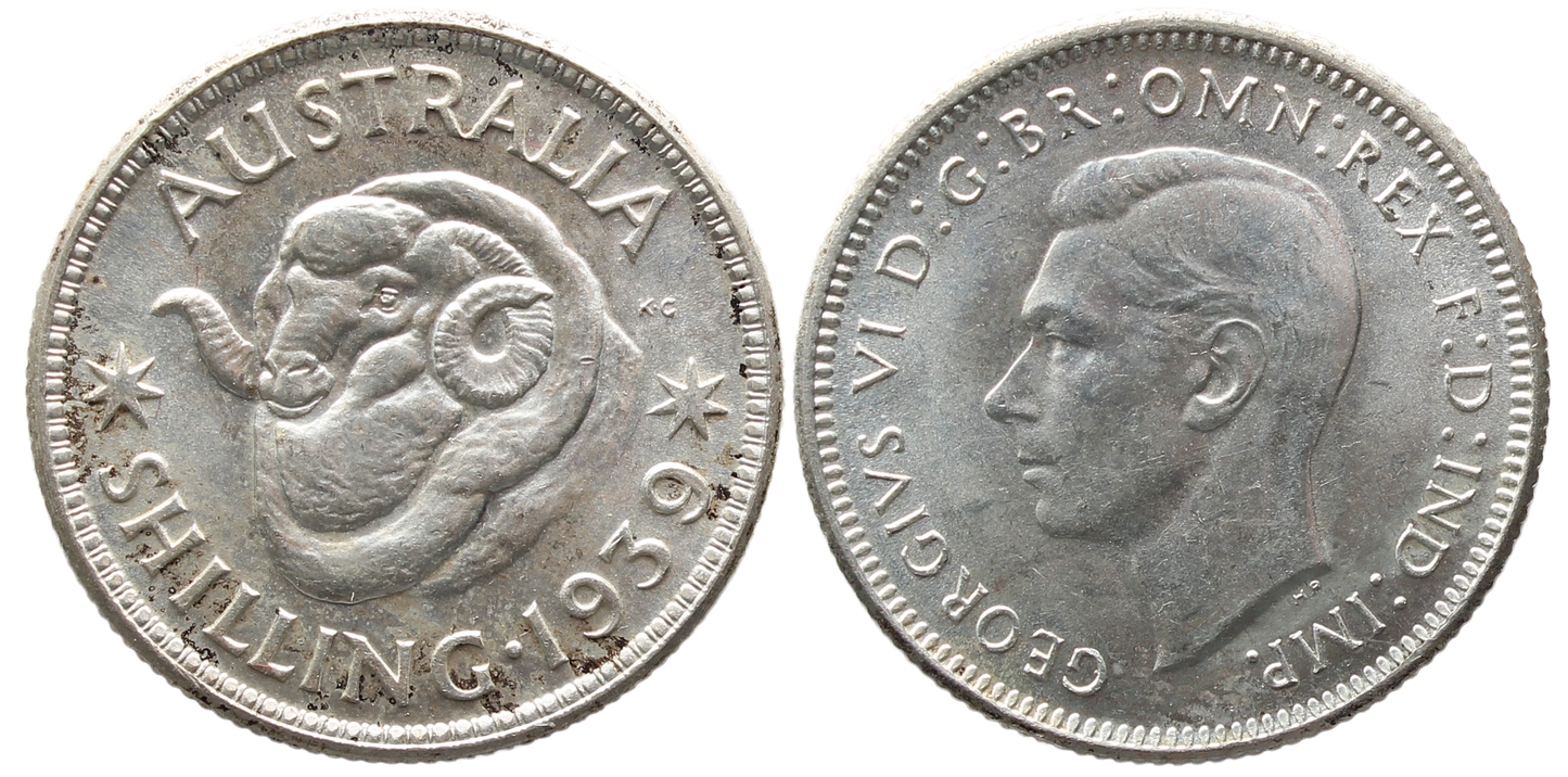 1939 Shilling UNC