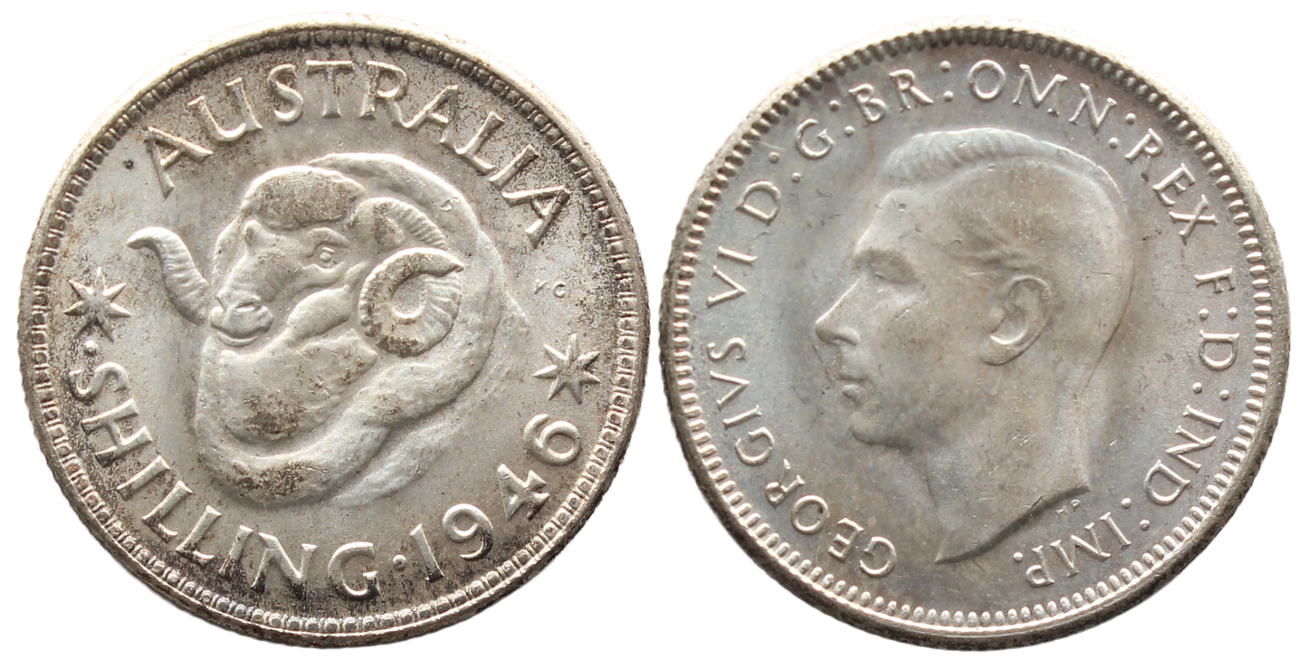 1946P. Shilling Choice UNC