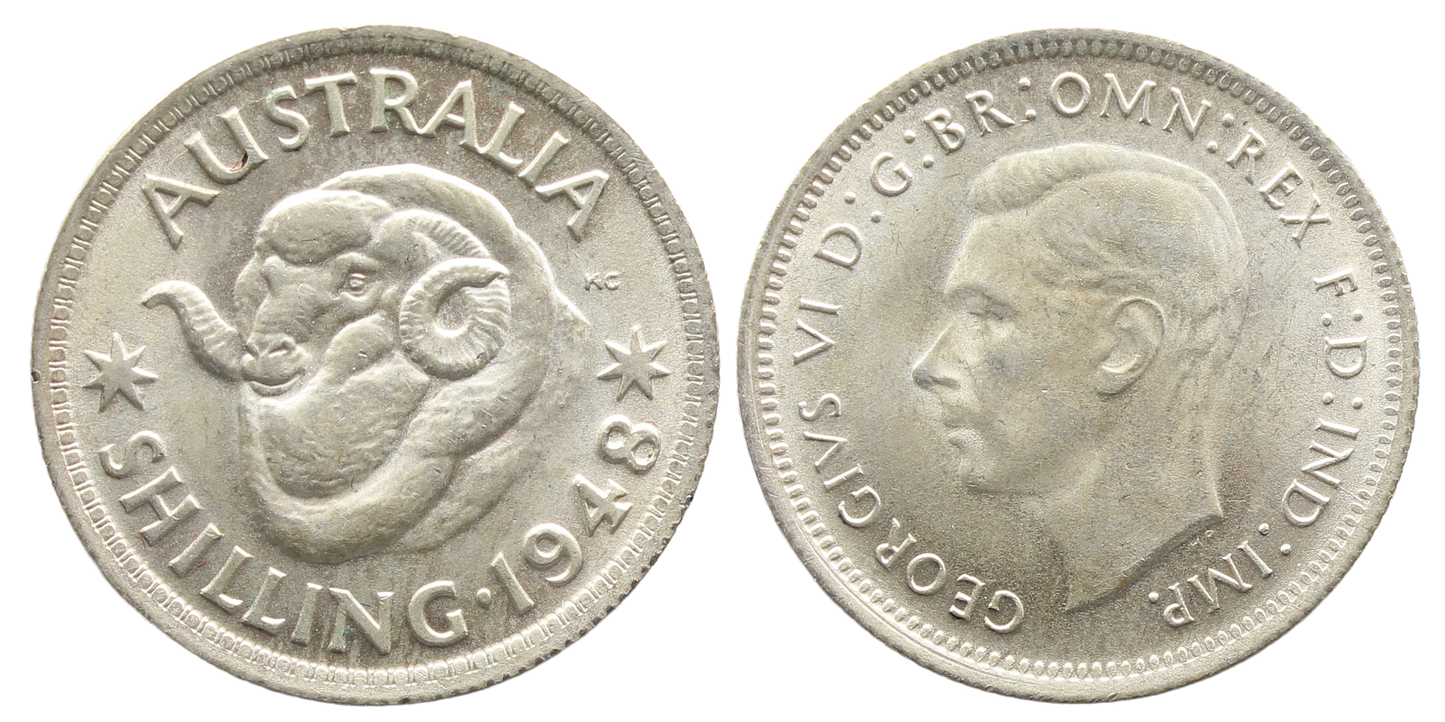 1948 Shilling UNC