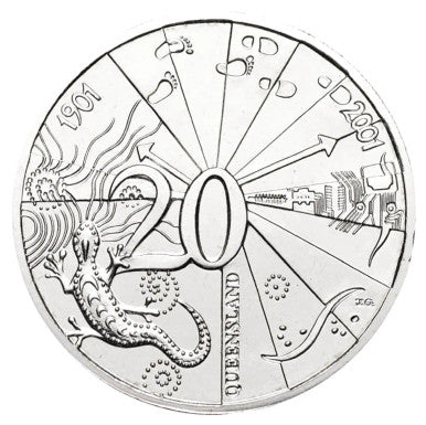 2001 Centenary of Federation Queensland 3 Coin State Uncirculated Set