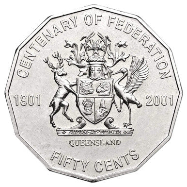 2001 Centenary of Federation Queensland 3 Coin State Uncirculated Set