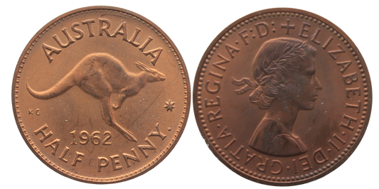 1962 Perth Proof Halfpenny aFDC