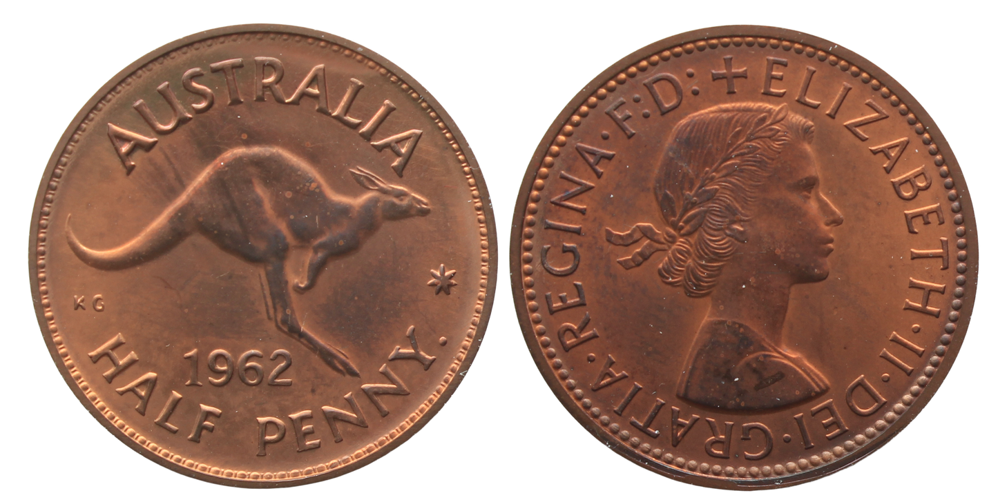 1962 Perth Proof Halfpenny Proof FDC