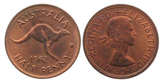 1962 Perth Proof Halfpenny Proof FDC