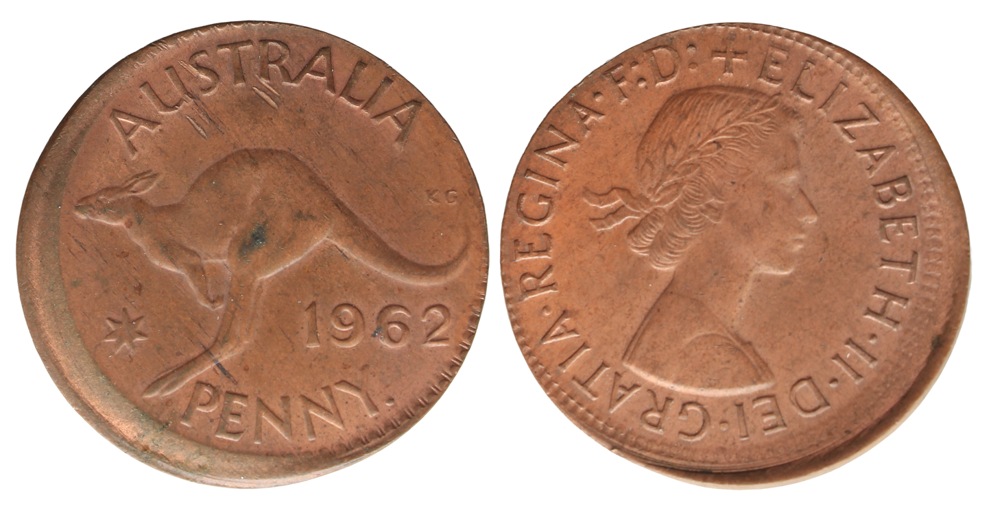 1962Y. Penny Mis-Struck UNC