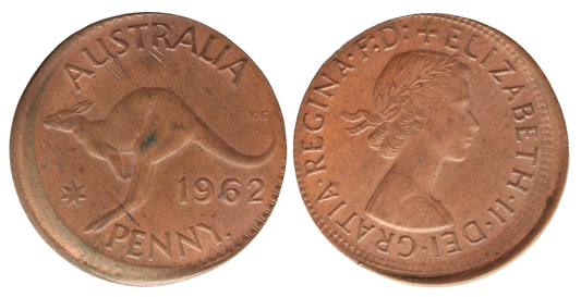 1962Y. Penny Mis-Struck UNC