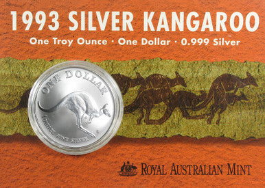 1993 $1 Kangaroo 1oz Silver Uncirculated Coin