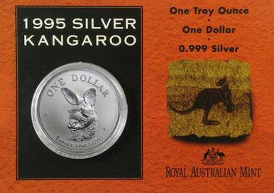 1995 $1 Kangaroo 1oz Silver Uncirculated Coin