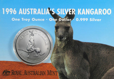 1996 $1 Kangaroo 1oz Silver Uncirculated Coin