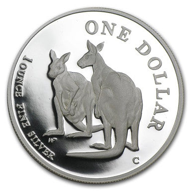 1999 $1 Kangaroo 1oz Silver Proof Coin