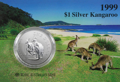 1999 $1 Kangaroo 1oz Silver Uncirculated Coin