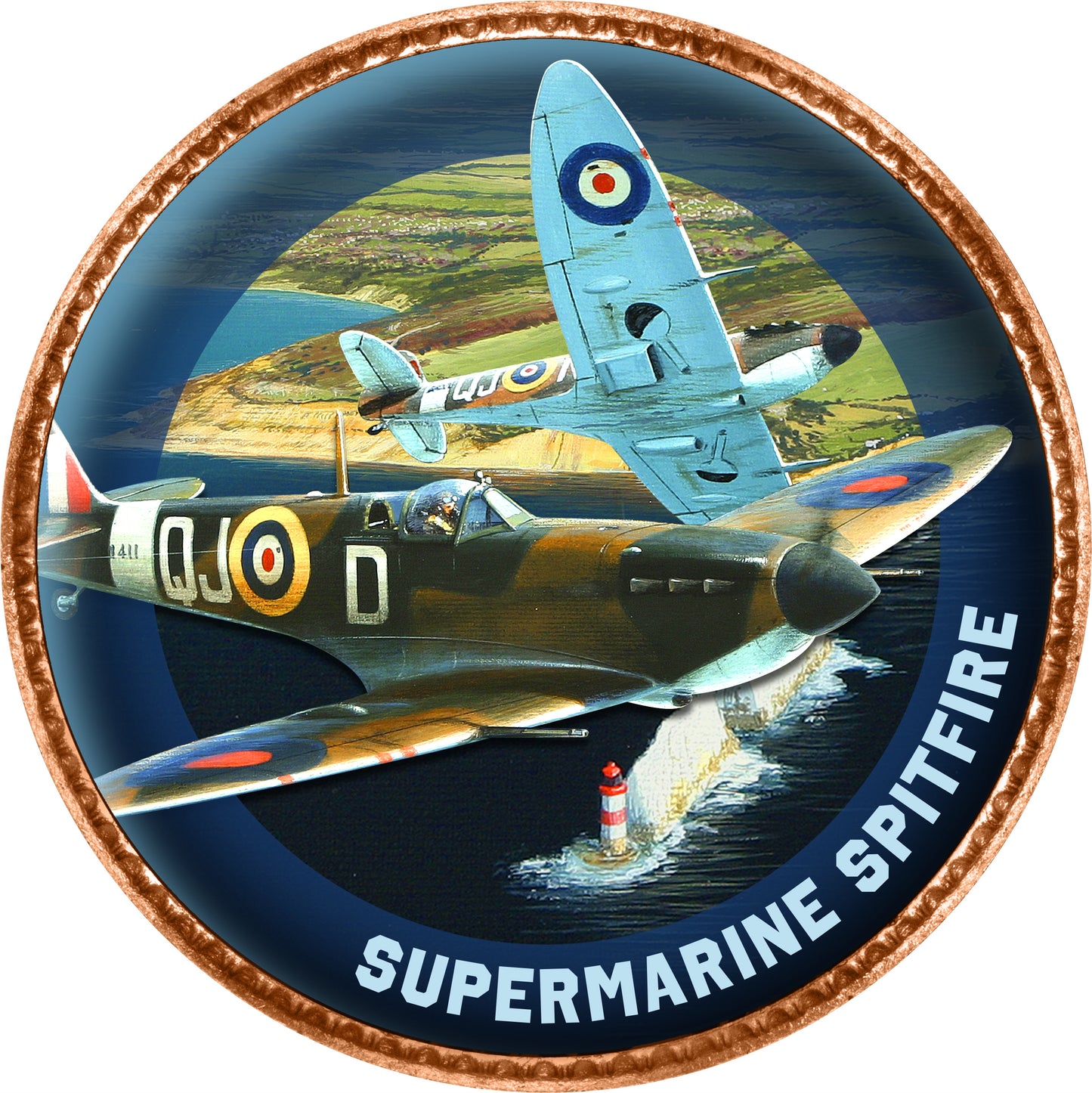War For The Skies Second World War Enamel Penny 9 Coin Collection