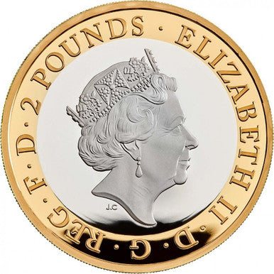 UK 2019 £2 The 75th Anniversary of D-Day Selectively Gold Plated Silver Proof Coin