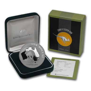 2000 $1 Kangaroo 1oz Silver Proof Coin
