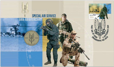 2007 $1 Australian Special Air Service 50th Anniversary PNC
