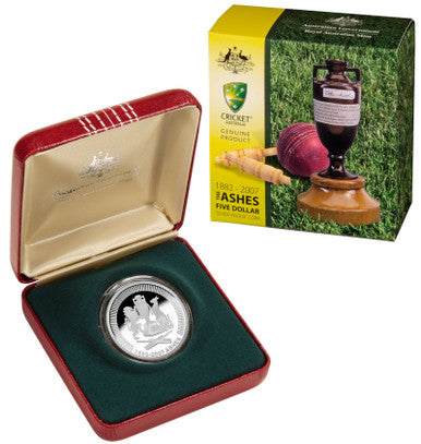 2007 $5 The Ashes 1oz Silver Proof Coin