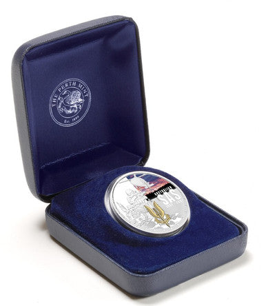 2007 $1 Australian Special Air Service 50th Anniversary 1oz Silver Coloured Proof Coin