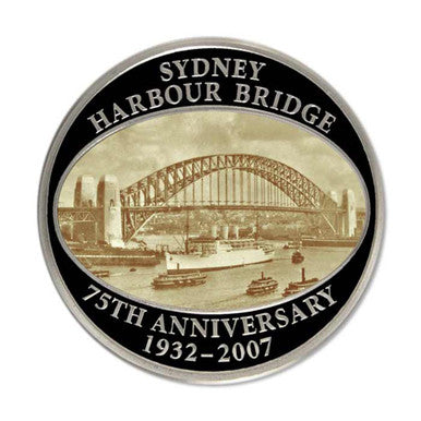 Cook Islands 2007 $1 Sydney Harbour Bridge 75th Anniversary 1oz Silver Proof Lenticular Coin