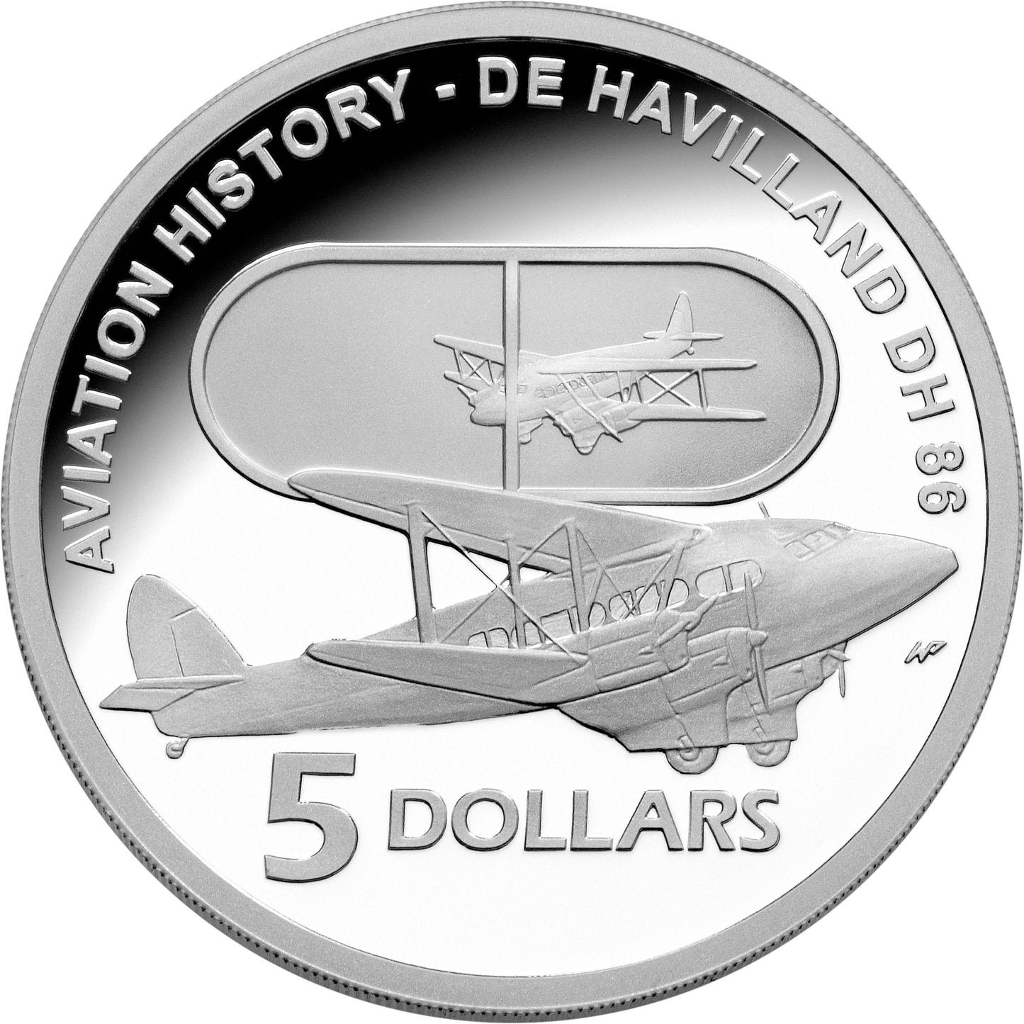 2008-2010 Masterpieces In Silver Flying Through Time Aviation 6 Coin Proof Set