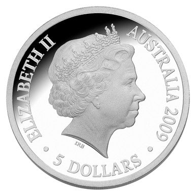 2009 $5 Polar Series Aurora Australis Silver Hologram Proof Coin
