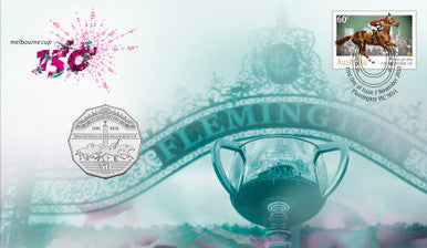 2010 50c 150th Anniversary of The Running of The Melbourne Cup PNC