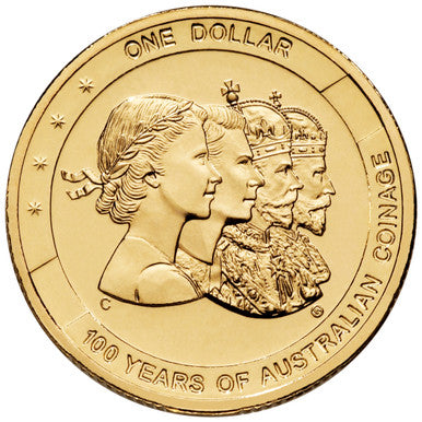 2010 $1 100 Years of Australian Coinage Uncirculated 4 Coin Set