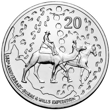 2010 150th Anniversary of The Burke and Wills Expedition Uncirculated 2 Coin Set