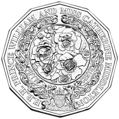 2010 50c Royal Engagement Uncirculated Coin