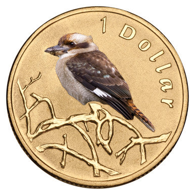 2011 $1 Air Series Kookaburra Coloured Uncirculated Coin