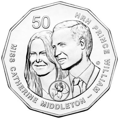 2011 50c Royal Wedding Uncirculated Coin