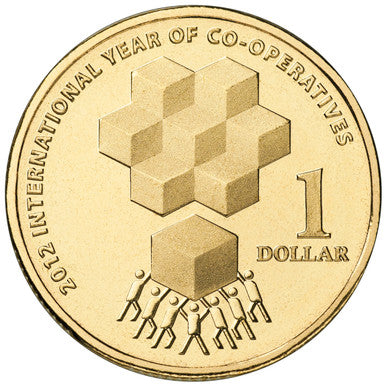 2012 $1 International Year of The Cooperatives Uncirculated Coin