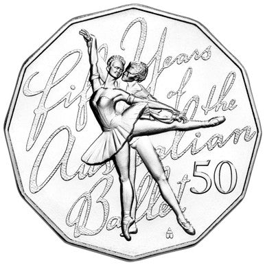 2012 50c 50th Anniversary of The Australian Ballet Uncirculated Coin